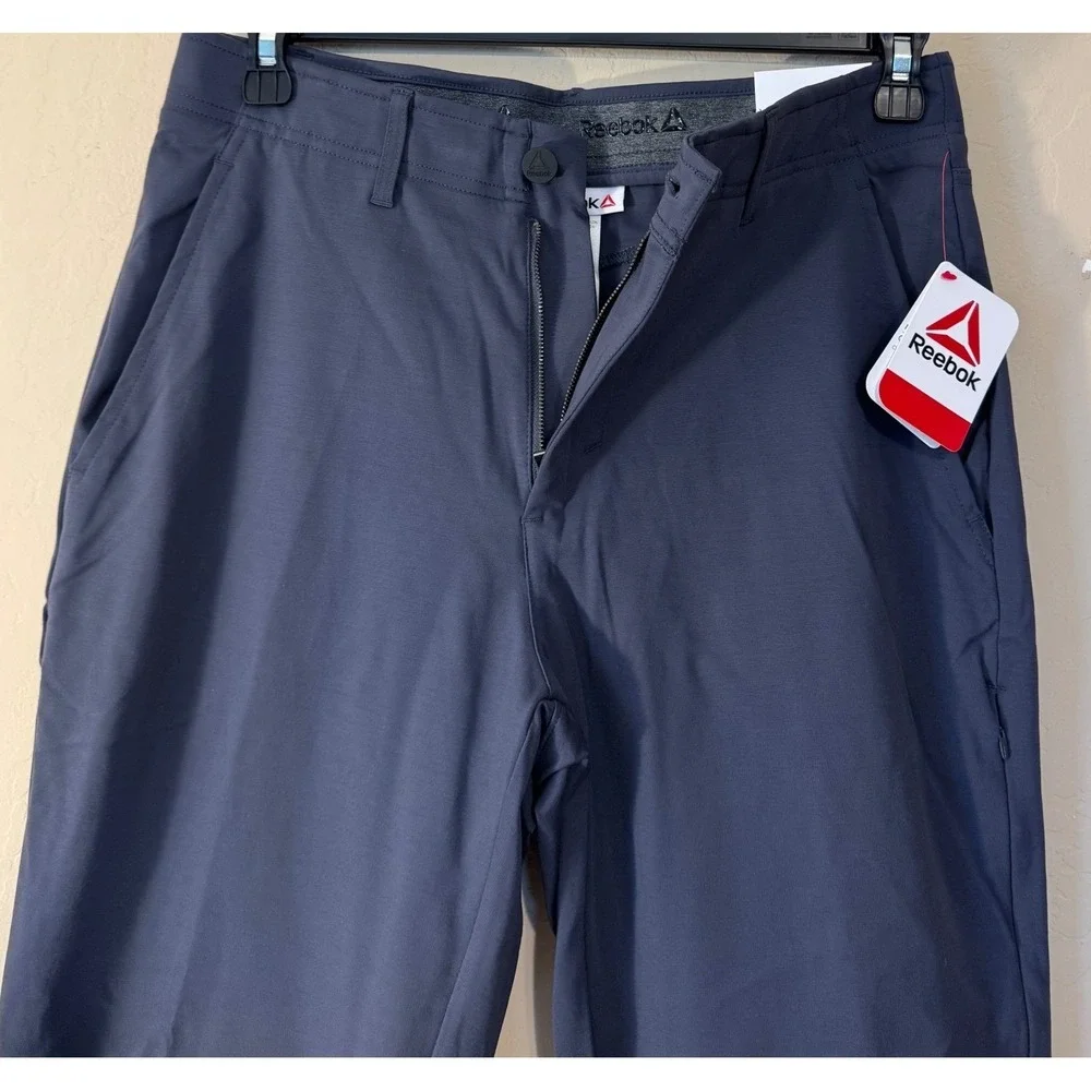 Reebok Pants Men 32x30 Gray‎ Performance Commuter 6-pocket Activewear NEW
